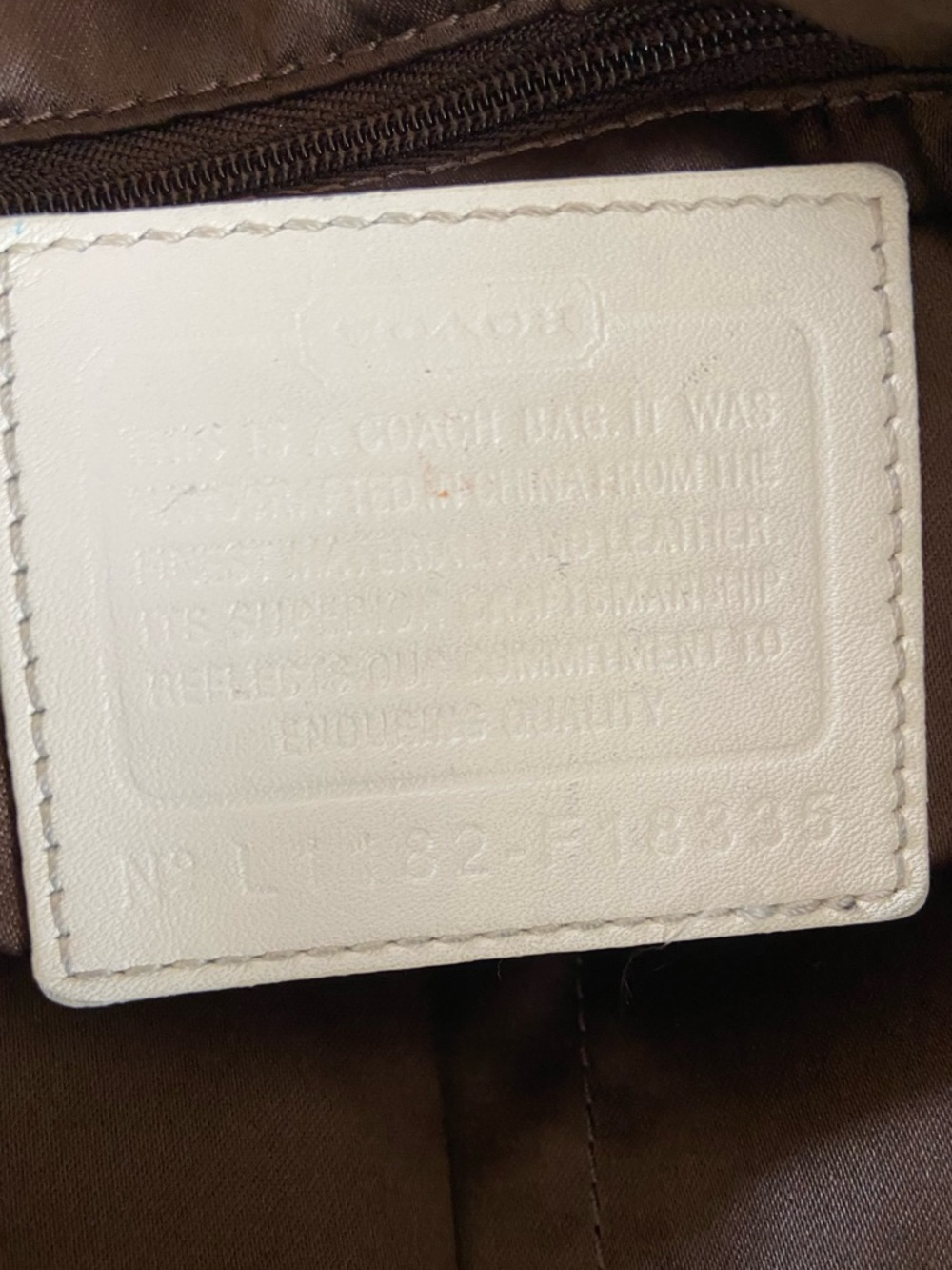 Coach Cream and Tan Laura Signature Tote Bag - Picture 11 of 11
